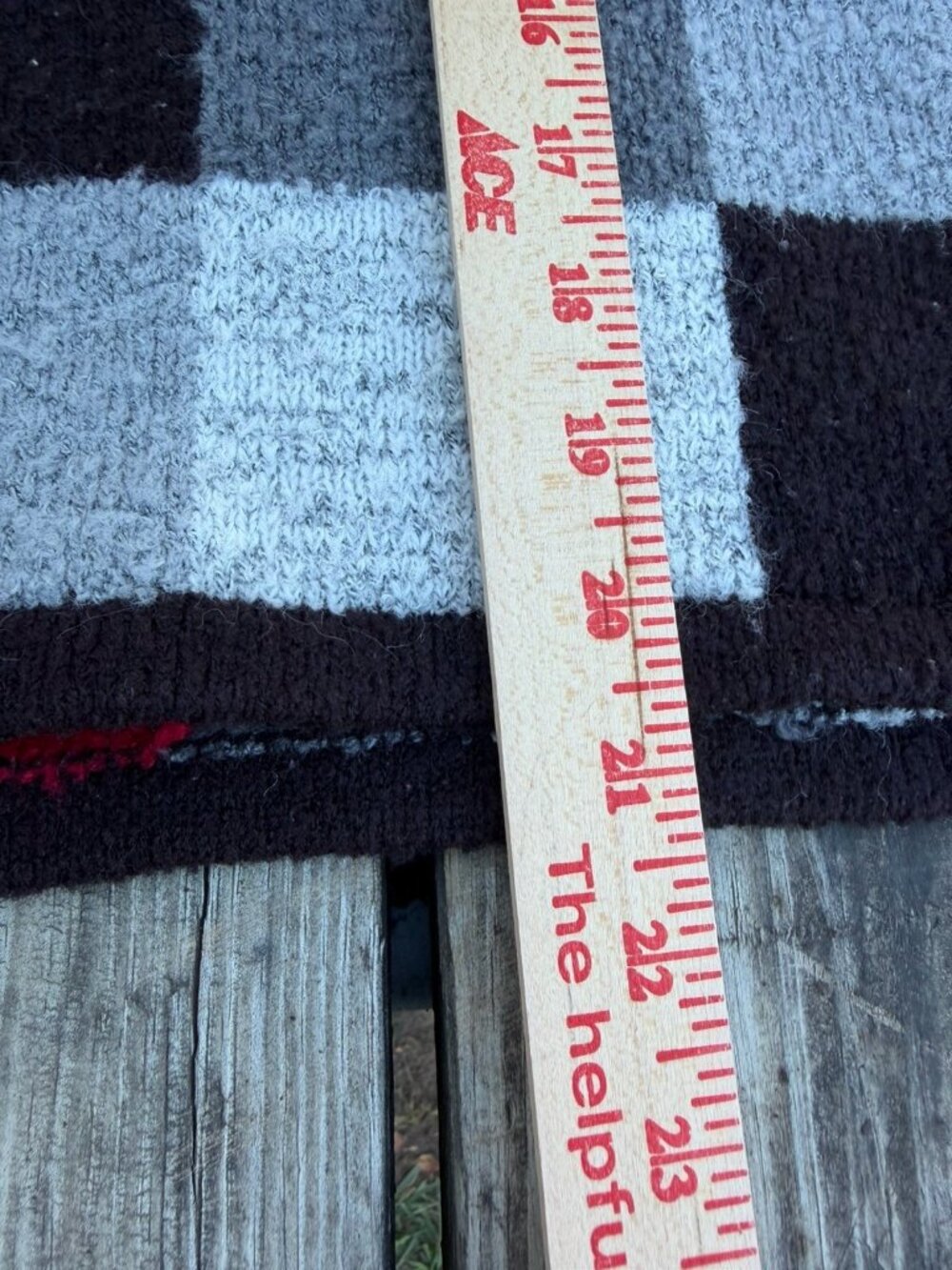 Vintage Y2K Christopher Banks colorblock buffalo plaid cottage cabin cardigan L - Picture 9 of 10